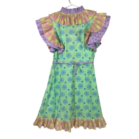 Celia B Orion Mini Dress Green-Multi - Picture 5 of 10